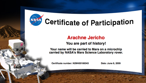 Certificate of Participation