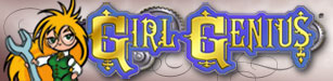 Girl 'Genius Logo Title, &copy; Foglios